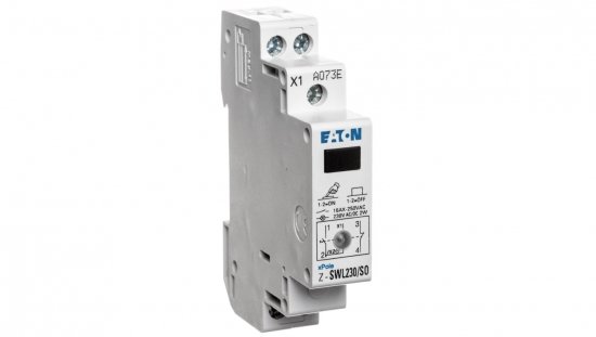 Przełącznik modułowy 2-pozycyjny 2Z+1R 16A z lampką sygnalizacyjną 230V AC/DC Z-SWL230/SO 276307