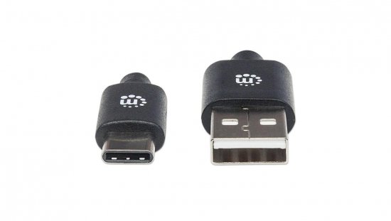 Kabel USB C-A M/M 1,0m USB2.0 Hi-Speed czarny 353298