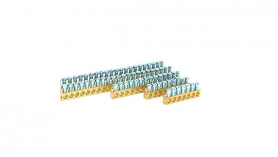 Listwa zaciskowa mosiężna BB111, 111 - torów, 1,5-25mm2, 100A, 1m MAD0111E21