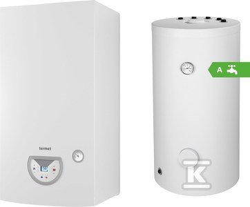 Pakiet z kotłem gazowym kondensacyjnym SILVER PRO 25 kW i zasobnikiem SWK 100