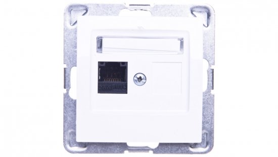 IMPRESJA Gniazdo komputerowe pojedyncze RJ45 kat.5e MMC białe GPK-1Y/K/m/00