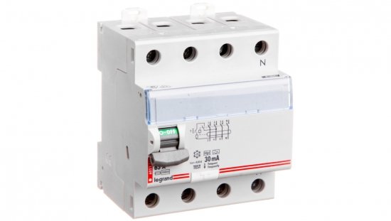 Wyłącznik różnicowoprądowy P 304 4P 63A 0,03A Typ F (HPI) SERII DX3 411696