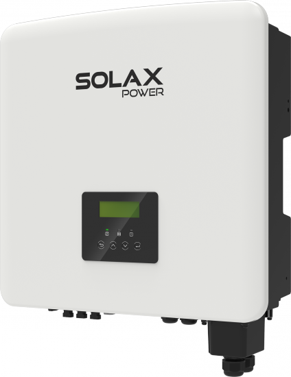 Falownik hybrydowy SOLAX X3-HYBRID-5.0 G4 maks. 5.5 KVA wyjście AC, 2 MPPT, w zestawie moduł komunikacyjny, wyłącznik DC i przekładniki CT, wejście 16A, kompatybilny z baterią Tripple Power