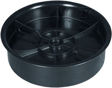 Pokrywa dno tworzywowa PP dn 425mm, do studni z osadnikiem, na zewnątrz rury trzonowej korugowanej DN/ID 425mm, bez uszczelki, kolor czarny (Diamir 425NW) 2569911030