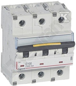Wyłącznik trójbiegunowy DX3 16 kA 100 A 409281