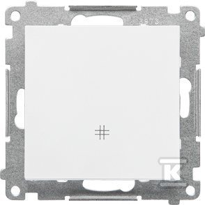 Łącznik krzyżowy (moduł) 10 AX, 250 V~, szybkozłącza: Biały mat, SIMON55 .01/111 TW7