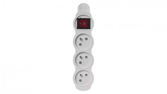 Gniazdo /rozgałęźnik/ do przedłużacza z wyłącznikem 3-gniazda z/u 16A białe P1300N