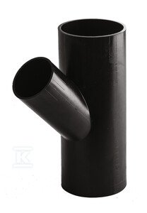 Trójnik PEHD 200x160/45 S12.5, kolor czarny, QS (Quick Stream) 3024027