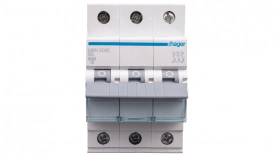 Wyłącznik nadprądowy 3P B 6A 6kA AC MBN306E