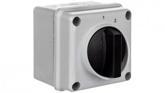 Łącznik krzywkowy 1-2 3P 12A IP65 w obudowie Łuk E12-11-3 921290