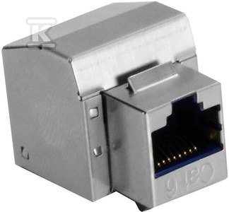 Gniazdo teleinformatyczne RJ45 STP kat. 6, keystone,kolory - niebieski, metalowy ekran,(szer. x wys. x gł.) 25x21x39,złącze typ IDC-LSA DCN/FA-1090SF-8-C6
