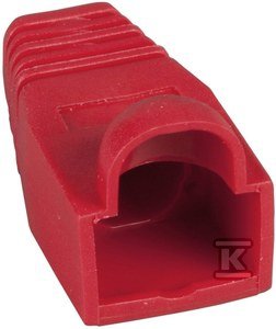 Osłonka RJ45 na kabel 6-8mm czerwony 100szt.