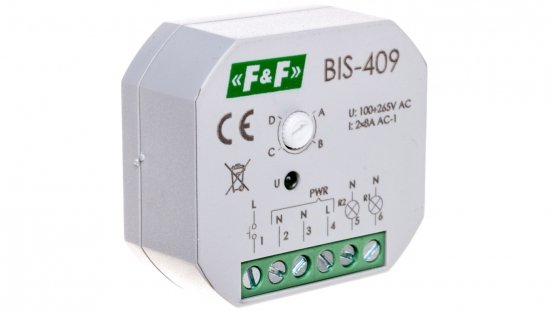 Przekaźnik bistabilny 2Z 8A 230V AC BIS-409