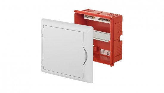 Rozdzielnica modułowa 1x6 p/t ECONOMIC BOX RP 1/6 drzwi białe (N+PE) IP40 2511-00