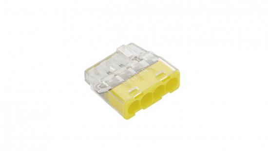 Szybkozłączka samozaciskowa bezgwintowa MINI do drutów (0,2 do 2,5 mm²), 4 tory, PC214S transparentna 89242000 /100 szt./