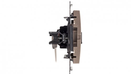Simon 54 Gniazdo komputerowe pojedyncze RJ45 kat.6 z przesłoną złoty mat D61.01/44