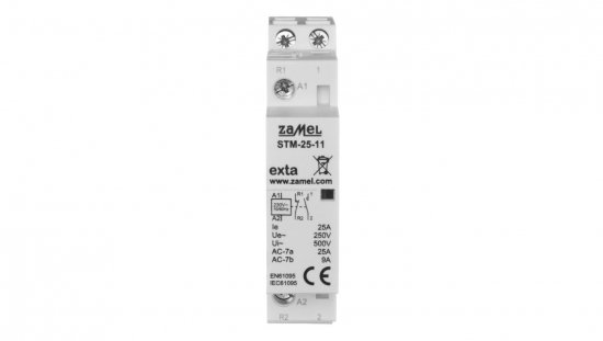 Stycznik modułowy instalacyjny 25A 1Z 1R 230V AC typ: STM-25-11 EXT10000290