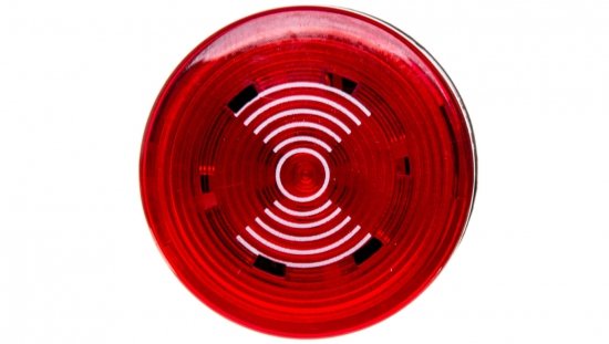 Buzzer, monoblok, 220V AC, 90db, podświetlany, czerwony T0-MBZS220S