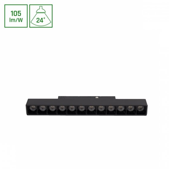 SYSTEM SHIFT BASIC - GRID S OPRAWA LINIOWA 220MM 12W 2700K CZARNY