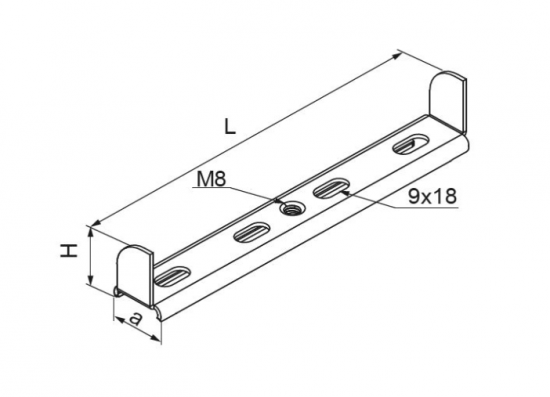 Wieszak wewnętrzny korytka WKW150H42 731515
