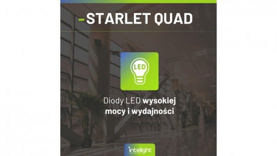 Oprawa awaryjna natynkowa STARLET QUAD SOH 350 NM 2H AT / soczewka otwarta do pomieszczeń wysokich / 92875