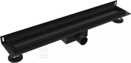 Odpływ przyścienny WALL 80 Black 2w1