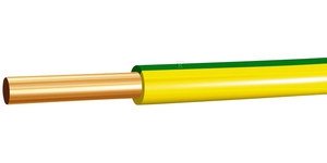 Przewód instalacyjny H07V-U (DY) 1x1,5 żółto-zielony (100m) G-106296