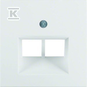 Element centralny do gniazda przyłączeniowego UAE 2-krotnego śnieżnobiały B.kwadrat 5314098989