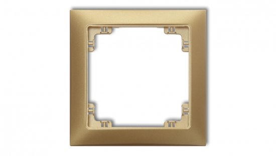 DECO Ramka uniwersalna pojedyncza z tworzywa DECO Soft złoty 29DRSO-1