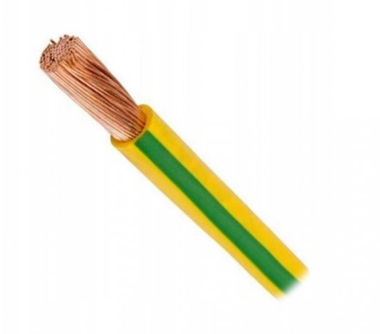 Przewód instalacyjny H05V-K (LgY) 1,5 żółto-zielony /100m/
