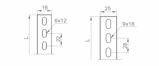 Płaskownik perferowany 25x2mm 2m PLC25/2 640520 ocynk metodą Sendzimira /2m/