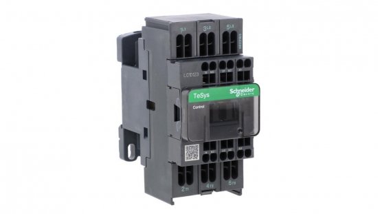 TeSys Deca Stycznik mocy 12A 3P 24V 50/60Hz 1Z 1R LC1D123B7