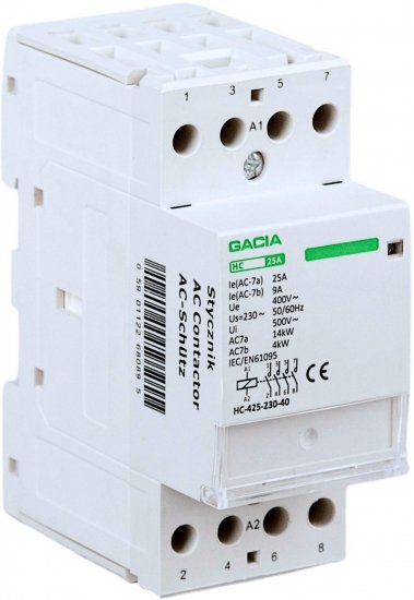 Stycznik modułowy 4 biegunowy 2P/25A    4NO  230V