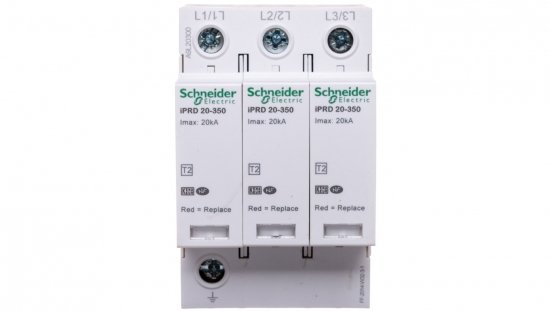 Ogranicznik przepięć Typ T2 3P 20kA 1,1kV 350V iPRD-20-20kA-350V-3P A9L20300