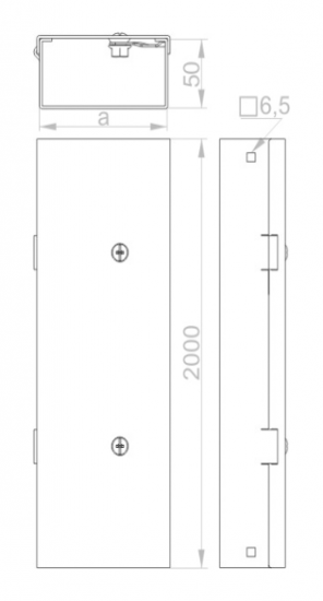 Korytko kablowe 100x50mm KMPP100H50/2 810010 /2m/