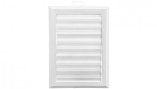 Kratka wentylacyjna 130x192mm biała żaluzja+sznurek rozpieracze T41