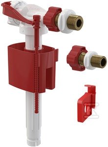 Zawór napełniający boczno zasilany z metalową końcówką, średnica gwintu 1/2&quot; i 3/8&quot; uniwersalny