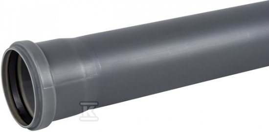 Rura PP-HT 75x1.9x500 sanitarna, do kanalizacji wewnętrznej, kolor popiel