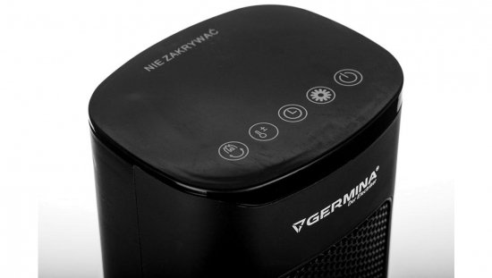Grzejnik kolumnowy PTC 1000/2000W czarny IP21 GW-0001