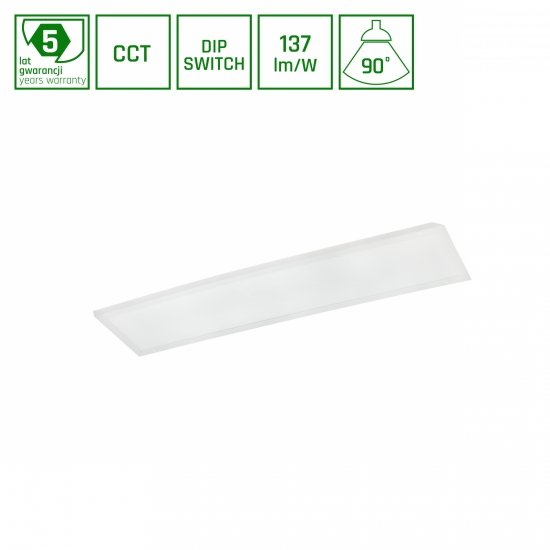 ALGINE PANEL BACKLIGHT 26W/36W/46W CCT 230V 90ST IP20 UGR&lt;19 300X1200X34MM BIAŁY 5 LAT GWARANCJI