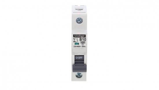 Wyłącznik nadprądowy 1P B 10A 4,5kA AC SCHELINGER A02-G7-1P-B10