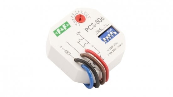 Przekaźnik czasowy 8-funkcyjny z wejściem START 10A 1Z 230V AC 0,1sek-24h PCS-506