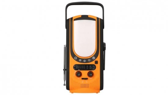 EXTRALINK RADIO AWARYJNE SOLARNE Z KORBKĄ DYNAMO POWERBANK 6000MAH Z LATARKĄ SOS EX.31254