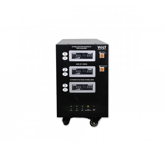 Stabilizator napięcia trójfazowy AVR PRO 15000VA 3% SERVO 3-F
