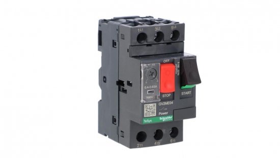 TeSys Deca Wyłącznik silnikowy 3P 0,18kW 0,4-0,63A GV2ME04