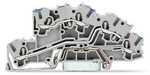Złączka piętrowa instalacyjna 4 mm N/L/PE Push-in CAGE CLAMP 2,50 mm szara 2003-7646