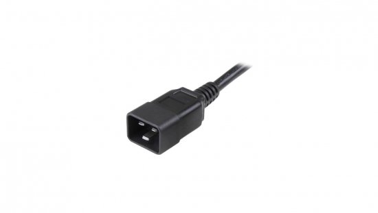 Przedłużacz kabel Zasilający Iec320 C19 Na C20 16A 2M Czarny ICOC 065-NC