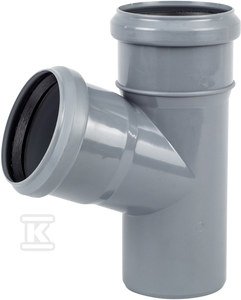 Trójnik PP do kanalizacji wewnętrznej 110x110/67 popiel sanitarny Onnline CCP698