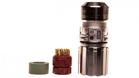 Zestaw kompletny 12 stykowy żeński /obudowa wtyczki   wkład/ EPIC KIT M23 D6 12-POL FEMALE 75009702