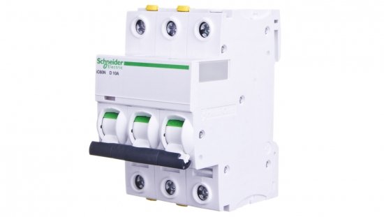 Wyłącznik nadprądowy 3P D 10A 6kA AC iC60N-D10-3 Acti9 A9F05310